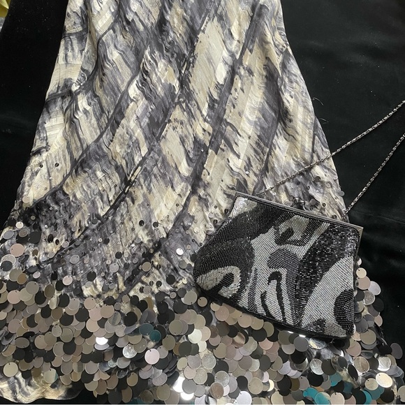 Carmen Marc Valvo Glitzy Party Dress -Wedding Guest Wow -Cocktail Party -Size 8 - Picture 13 of 16